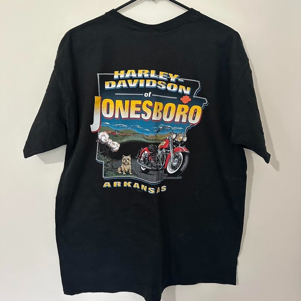 Vintage Harley Davidson of Jonesboro, AR “Life Begins When You Get One” Tee